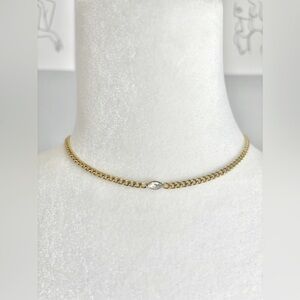 🔥NWOT 18k G Plating Necklace Stainless Stl Base Wtr Proof Tarnish Free Trendy